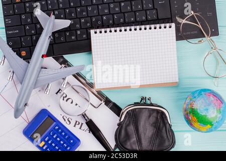 Vorbereitung auf den Sommerurlaub. Stockfoto