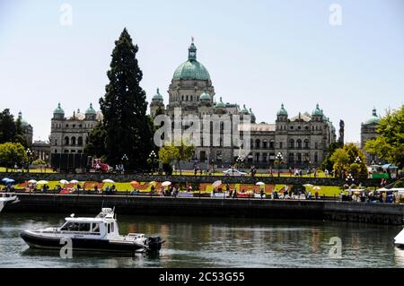 Die Legislative Versammlung von British Columbia in Victoria, Vancouver Island, Kanada Stockfoto