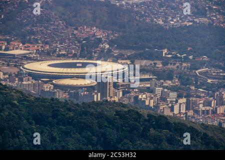 Fußballstadion Maracanã, Rio de Janeiro, Brasilien Stockfoto