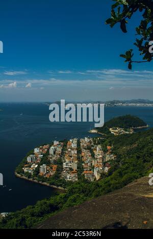 Blick auf das Viertel Urca, Rio de Janeiro Stockfoto