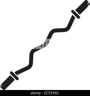 EZ Bar schwarzes Glyphensymbol Stock Vektor