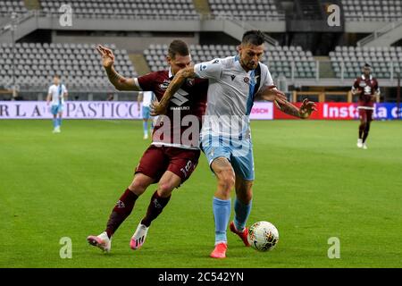 Turin, Italien. Juni 2020. Turin. Lega Spiel Serie A Tim 2019/2020. TorinoVs Lazio hinter verschlossenen Türen für den covid19 Notfall. Olympic Stadium Im Bild: Kredit: Unabhängige Fotoagentur/Alamy Live Nachrichten Stockfoto