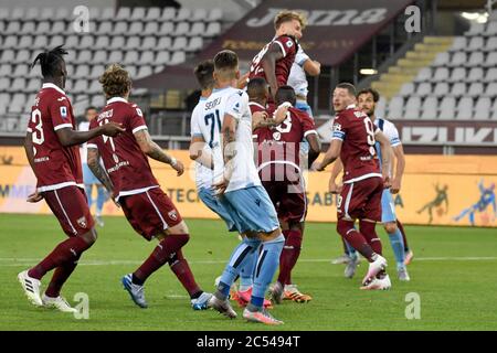 Turin, Italien. Juni 2020. Turin. Lega Spiel Serie A Tim 2019/2020. TorinoVs Lazio hinter verschlossenen Türen für den covid19 Notfall. Olympic Stadium Im Bild: Kredit: Unabhängige Fotoagentur/Alamy Live Nachrichten Stockfoto