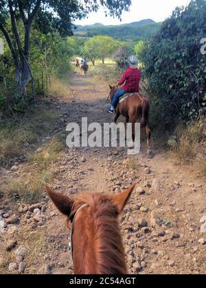 Reiten in der Natur bei Trinidad Stockfoto