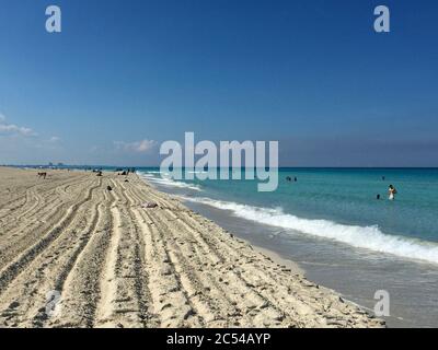 Strand in Varadero Kuba Stockfoto