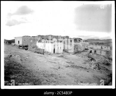 Indischer Pueblo Laguna (San Jose de Laguna), New Mexico, ca.1900 Stockfoto