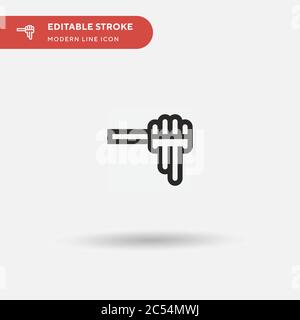 Einfaches Vektor-Symbol für Honig. Illustration Symbol Design Vorlage für Web mobile UI Element. Perfekte Farbe modernes Piktogramm auf bearbeitbaren Strich. Honey Icons für Ihr Business-Projekt Stock Vektor