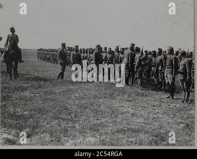 Inspizierung des Jägerregimentes 62, Bataillon V-103, in Anwesenheit des Korpskommandanten Generaloberst Tesztyanszky Stockfoto