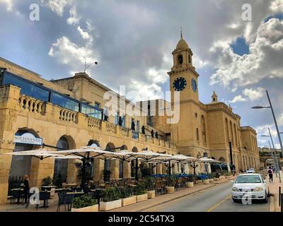 Straße in Vittoriosa Malta Stockfoto