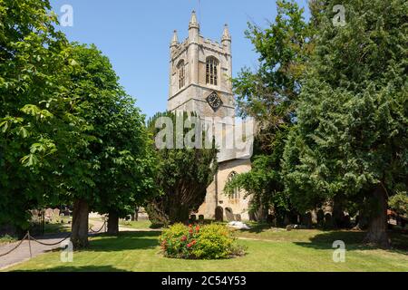 St Michael's & All Angels' Church, Market Place, Lambourn, Berkshire, England, Großbritannien Stockfoto