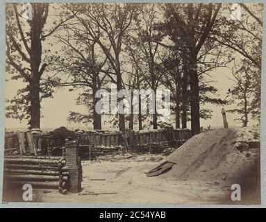 Innenraum Fort Steadman vor Petersburg, Va Stockfoto