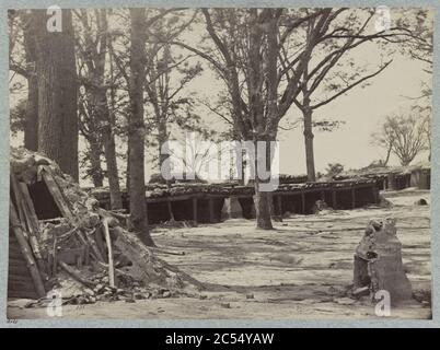 Innenraum Fort Steadman vor Petersburg, Va Stockfoto