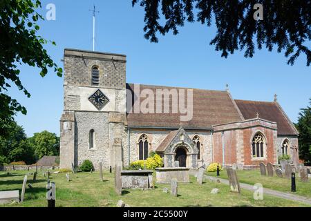 St Mary's Church, Church Street, Kintbury, Berkshire, England, Großbritannien Stockfoto