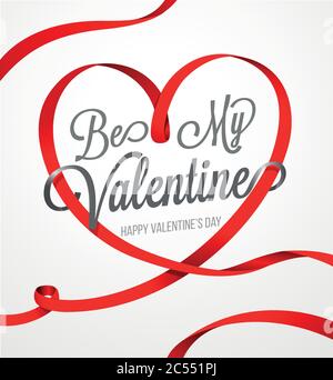 Happy Valentinstag und Jäten Design-Elemente. Valentinskarte Stock Vektor