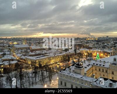 Blick über die Altstadt von Vilnius Stockfoto