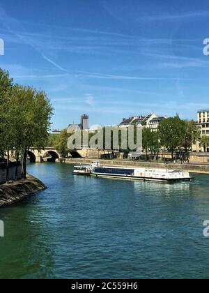 Seine im Herzen von Paris Stockfoto