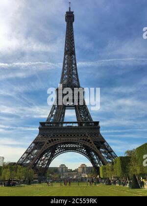 Eiffelturm in Paris Stockfoto