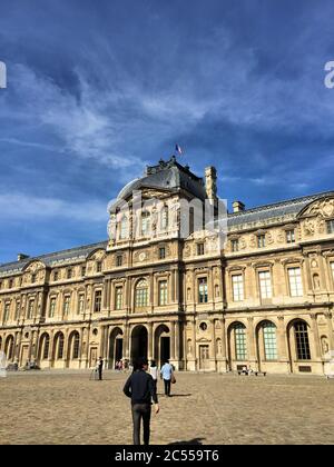 Louvre in Paris Stockfoto