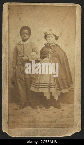 Isaac und Rosa, Sklavenkinder aus New Orleans) - aus E. S. Walker's, No. 27 South High Street, Columbus, Ohio Stockfoto