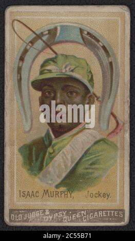 Isaac Murphy, Jockey alte Richter & Gipsy Queen Zigaretten. Stockfoto