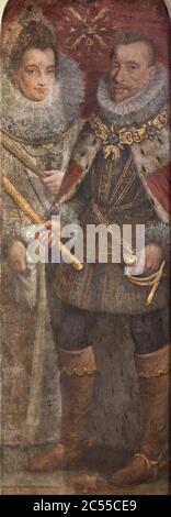 Isabella Clara Eugenia und Albert von Österreich. Stockfoto