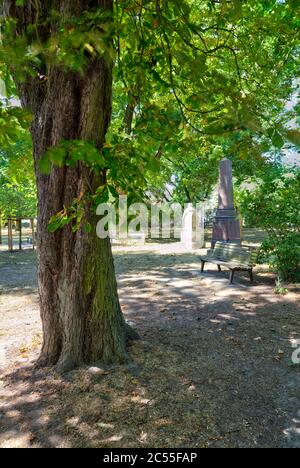 Garnisonsfriedhof, Katharinenfriedhof, historisch, Grünanlage, Mensapark, Braunschweig, Niedersachsen, Deutschland, Europa Stockfoto