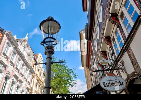 Magniviertel, Hausfassaden, Stadtarchitektur, Braunschweig, Niedersachsen, Deutschland, Europa Stockfoto