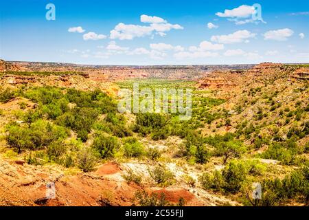 Blick über den Palo Duro Canyon vom Lighthouse Rock Stockfoto