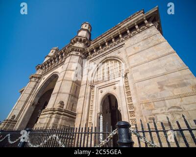 Die legendäre Architektur des Gateway of India in Mumbai. Stockfoto