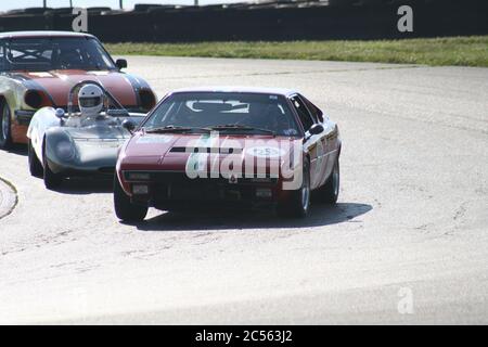Biegen Sie an der Mid-Ohio Sports Car Course zwei ab Stockfoto