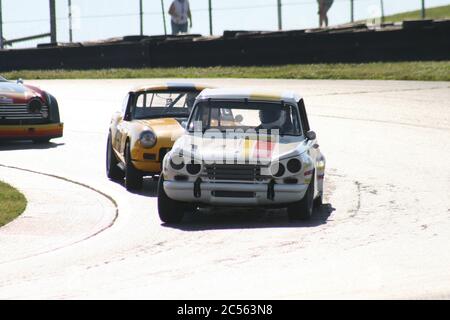 Biegen Sie am Mid-Ohio Raceway SVRA Weekend 2020 ab Stockfoto