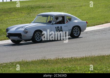 Biegen Sie am Mid-Ohio Raceway SVRA Weekend 2020 ab Stockfoto