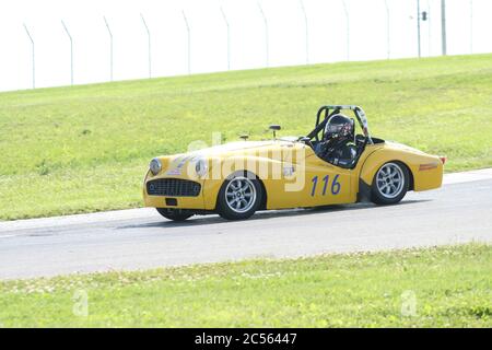 Biegen Sie am Mid-Ohio Raceway SVRA Weekend 2020 ab Stockfoto