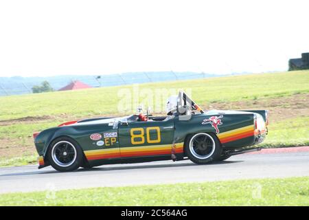 Biegen Sie am Mid-Ohio Raceway SVRA Weekend 2020 ab Stockfoto