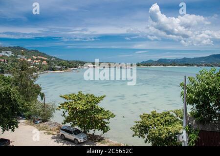 PANORAMALANDSCHAFT, STRANDBLICK VON KOH TAO THAILAND, 2018 Stockfoto