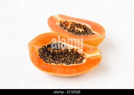 Frische Papaya-Früchte Stockfoto