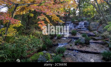 Koko-en Garden in Himeji in Japan. Koko-en ist ein japanischer Garten neben dem Himeji Schloss Stockfoto