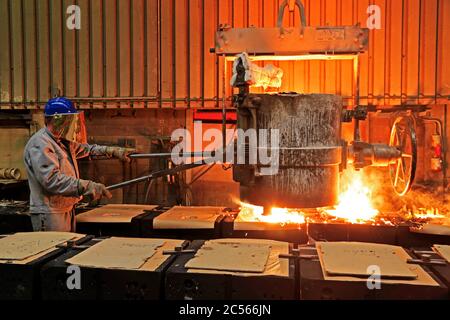 Gießerei, Langenfeld, Rheinland, NRW, Deutschland Stockfoto