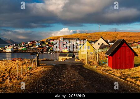 Insel Impression, Nólsoy, Färöer Inseln Stockfoto