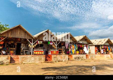 Bazaar, Hell-Ville, Andoany, Nosy Bé Island, Madagaskar, Afrika Stockfoto