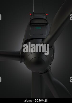 Windenergie, Windkraftanlage, Ökostrom, regenerative Energie, CGI, Stockfoto