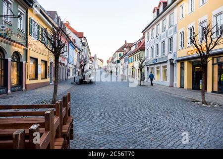 Deutschland, Bayern, Murnau am Staffelsee, Fußgängerzone Stockfoto