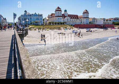 Kurort in der Stadt Binz auf der berühmten deutschen Insel Rügen Stockfoto