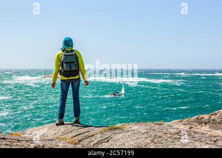 Archipel im Naturschutzgebiet Ramsviklandet in Bohuslän, Schweden Stockfoto