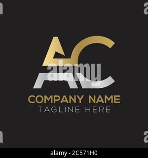 Anfängliche AC Letter Logo Design Modern Business Typography Vektor-Vorlage. Kreatives AC Logo mit verknüpfter Buchstabenbezeichnung Stock Vektor