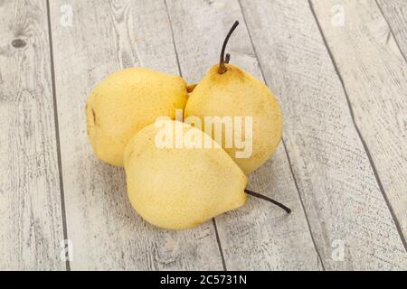 Saftige reife, gelbe Chinesische Birne Stockfoto