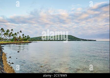 Landschaft des Wai'alae Beach Park, Hawaiianische Insel Oahu, O?ahu, Hawaii, Aloha State, USA Stockfoto