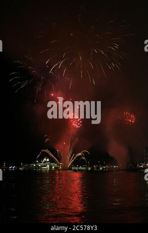 Miami, Vereinigte Staaten Von Amerika. Juli 2015. MIAMI, FL - JULI 01: DATEI FOTO - Miami Strände werden für den 4. Juli wegen Coronavirus Menschen schließen: Feuerwerk Quelle: Storms Media Group/Alamy Live News Stockfoto