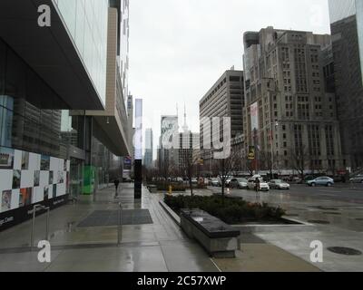 Wunderschönes Toronto, Ontario. Architektur, alte und neue Gebäude, herrliche Aussicht im Frühling. Stockfoto