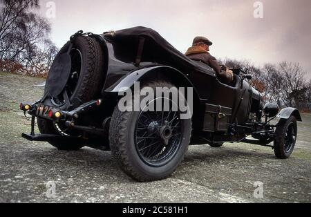 1924 Vintage Bentley in Brooklands im Jahr 1989 Stockfoto